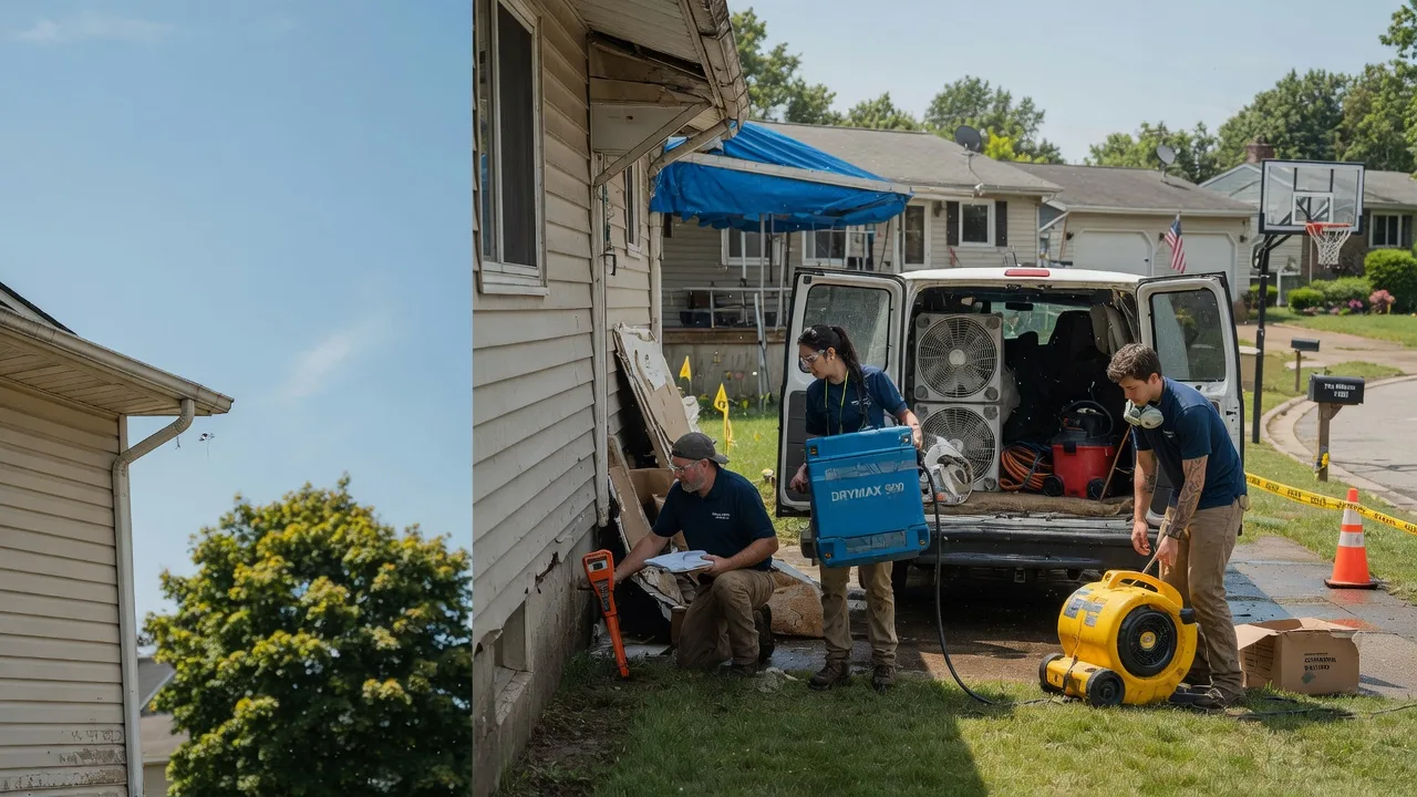 Ceiling Leak Cleanup in Campbellsburg, IN near me