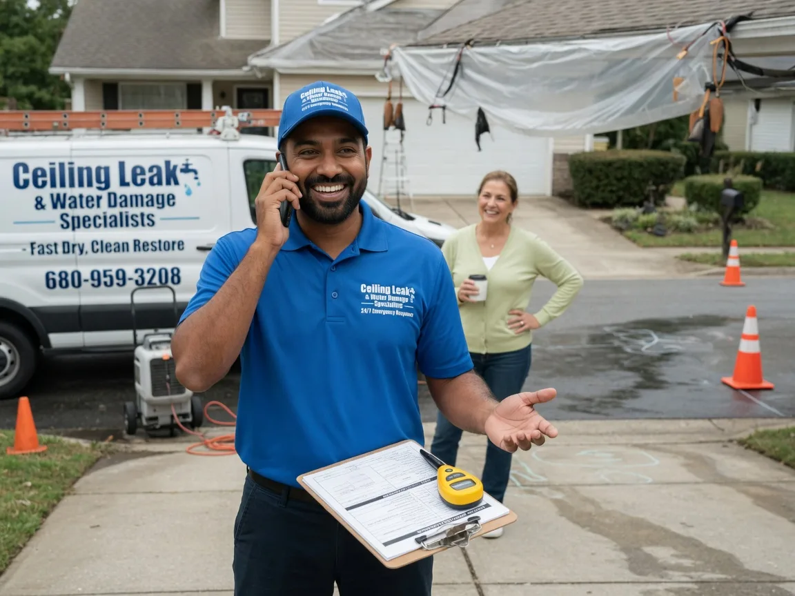 Ceiling Leak Cleanup Campbellsburg, IN FAQs